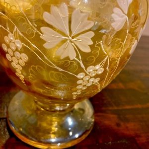 Jeanette hand painted  decanter